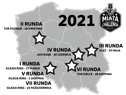 Kalendarz Miata Challenge 2021